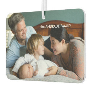 Personalised Photo Family Name Design Your Own Car Air Freshener