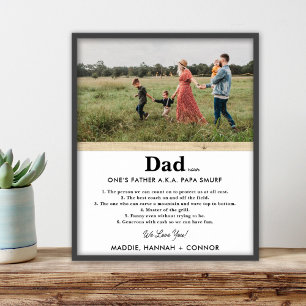 Personalised Photo Father's Day Gift  Poster