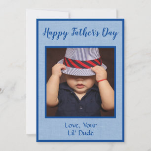 Personalised Photo Father's Day Holiday Card