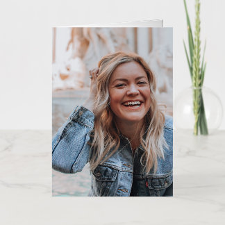 Personalised Photo Foil Greeting Card