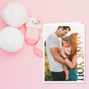 Personalised Photo Frame Thank You Card