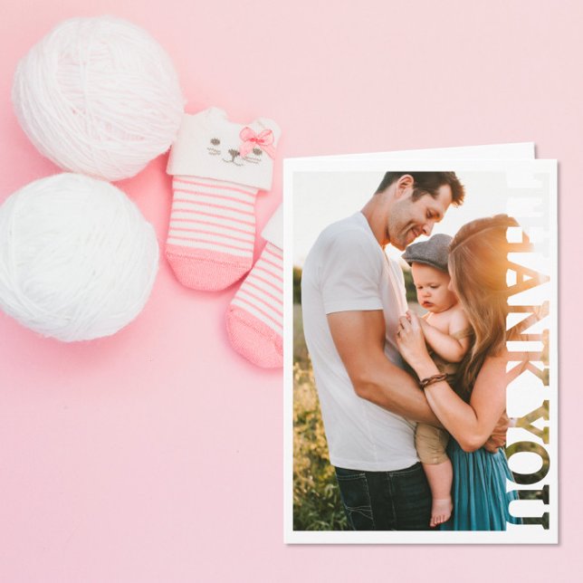 Personalised Photo Frame Thank You Card (Creator Uploaded)
