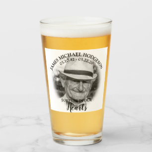 Personalised Photo Funeral Keepsake Glass
