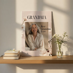 Personalised Photo Gift   Best Grandma Ever Poster