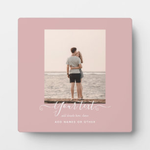 Personalised PHOTO GIFT - Family Friends Newlyweds Plaque