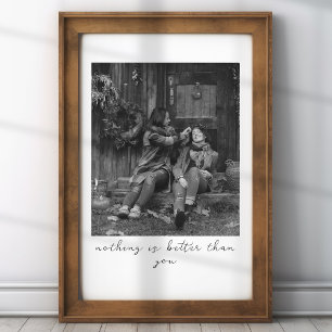 Personalised Photo Gift For Mum With Picture Note Poster