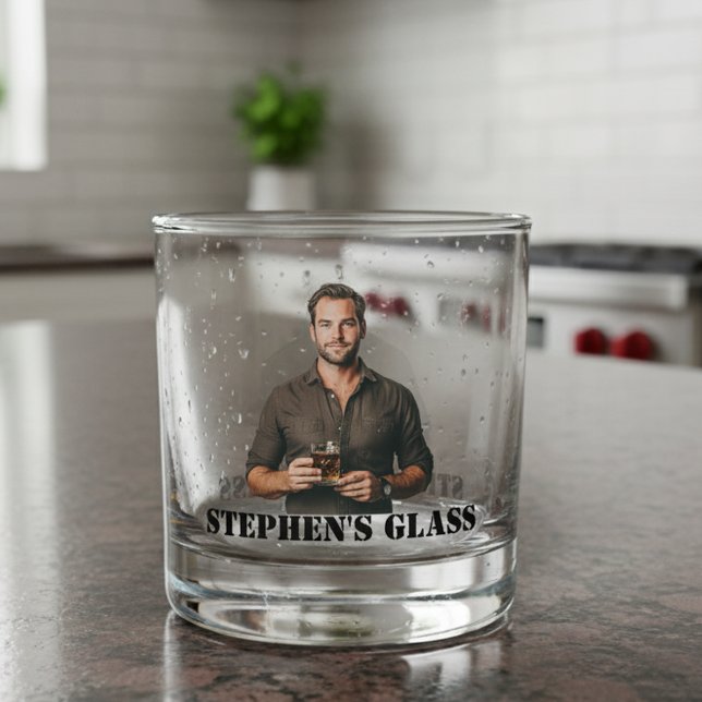 Personalised Photo Gift  Whiskey Glass (Creator Uploaded)