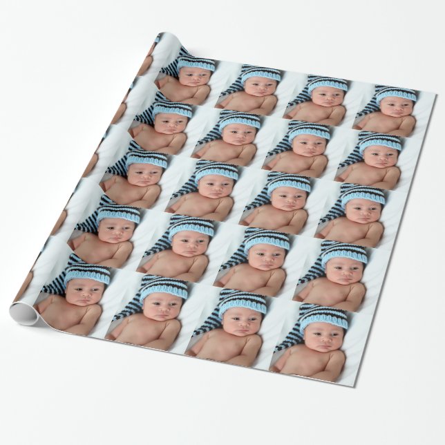 Personalised Photo Gift Wrap (Unrolled)