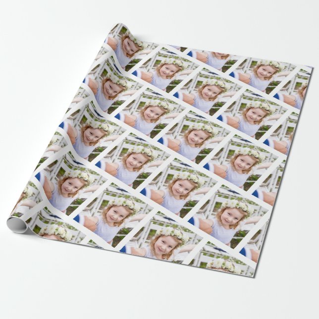 Personalised Photo Gift Wrap (Unrolled)