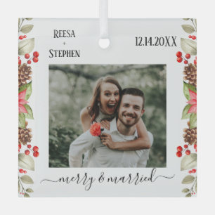 Personalised Photo Glass Tree Decoration