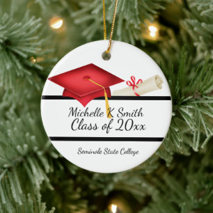 Personalised Photo Graduation Ceramic Ornament