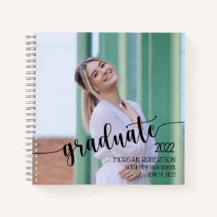 Personalised Photo Graduation Keepsake Guest Notebook