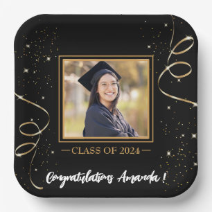 Personalised Photo Graduation Paper Plate