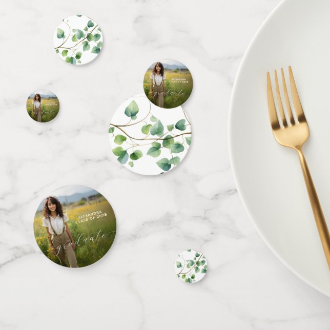 Personalised Photo Graduation Table  Confetti (Group)