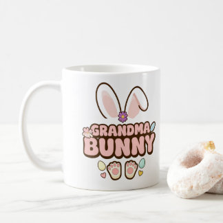 Personalised Photo "Grandma Bunny" Easter Coffee Mug