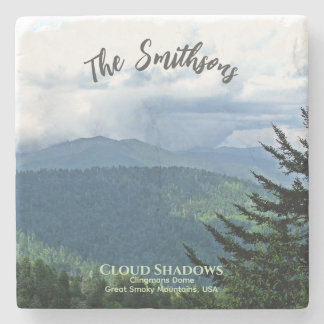 Personalised Photo Great Smoky Mountains  Stone Coaster
