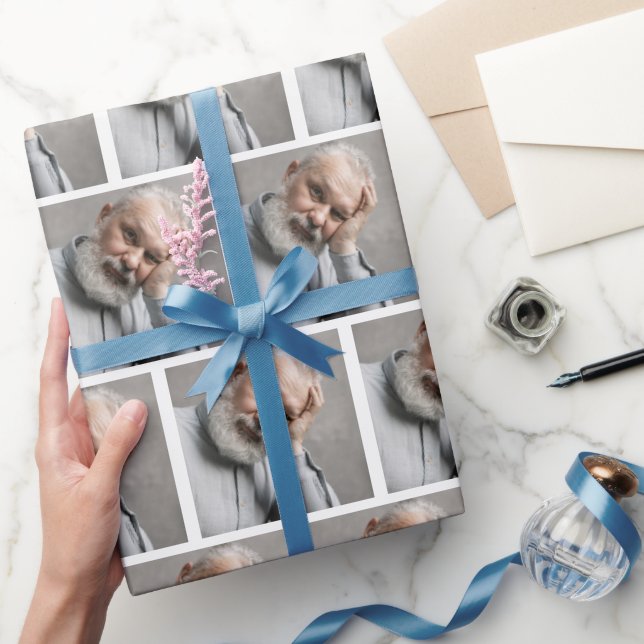 Personalised Photo Grid Gift Wrapping Paper (Gifting)