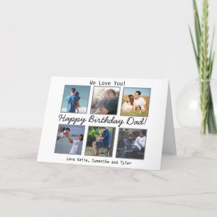 Personalised Photo Happy Birthday Dad Card