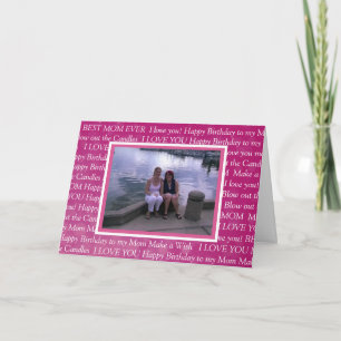 Personalised Photo Happy Birthday to my Mum Card