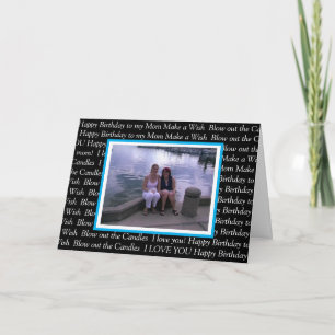 Personalised Photo Happy Birthday to my Mum Card