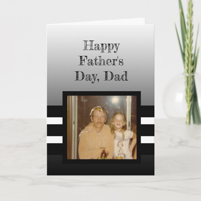 Personalised  Photo Happy Fathers Day Card (Front)