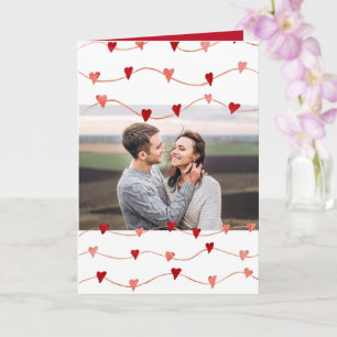 Personalised Photo Happy Valentine's Day Heart Card