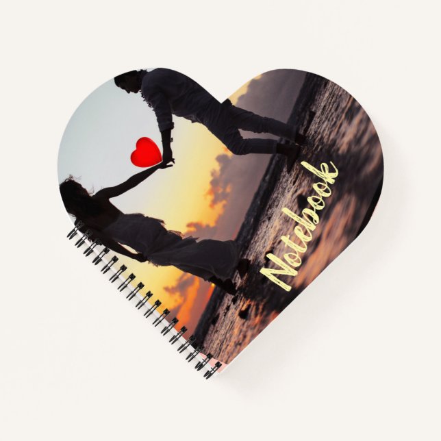 Personalised Photo Happy Valentine's Day Notebook (Front)