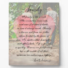 Personalised photo heart and poem canvas print