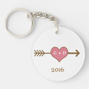 Personalised Photo Heart Keychains Template