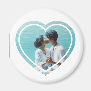 Personalised Photo Heart  Magnet
