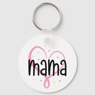 Personalised Photo Heart Mama - Mother's Day Key Ring