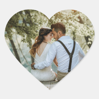 Personalised Photo Heart Sticker