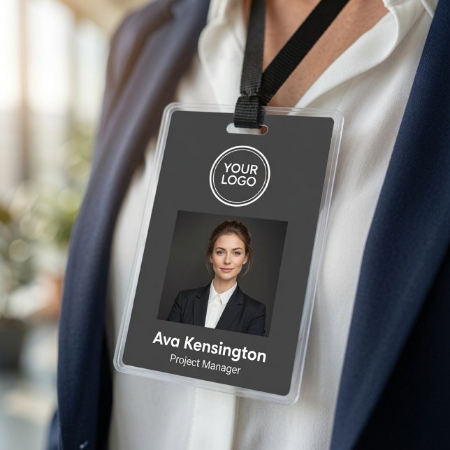 Personalised Photo ID Badge with Custom Logo  (Creator Uploaded)