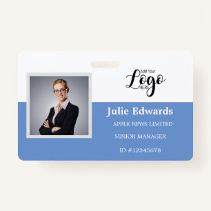 Personalised Photo ID & Logo security pass Badge ID Badge
