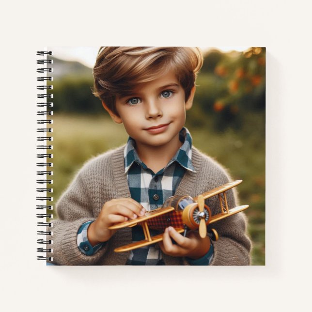 Personalised Photo Journal on Ocean Blue (Front)