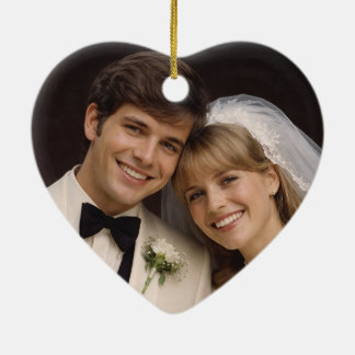 Personalised Photo Keepsake Unique Couple's Gift Ceramic Tree Decoration