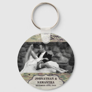Personalised Photo Key Chain Army OCP Camo Uniform