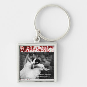 Personalised Photo Key Chain Blood Splatter Vampir