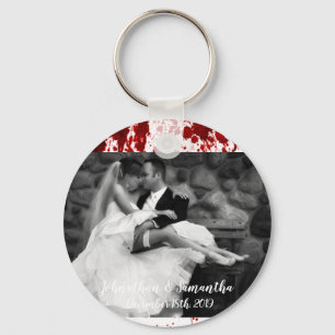 Personalised Photo Key Chain Blood Splatter Vampir