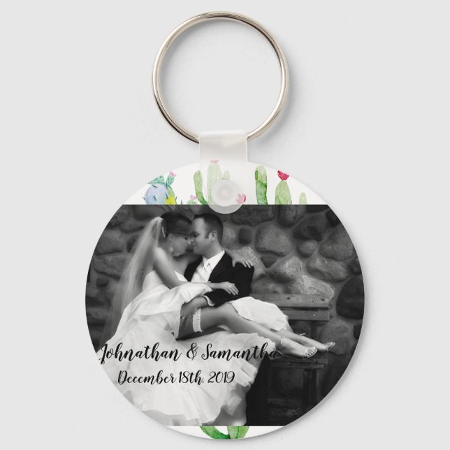 Personalised Photo Key Chain Boho Llama Bohemian C (Front)