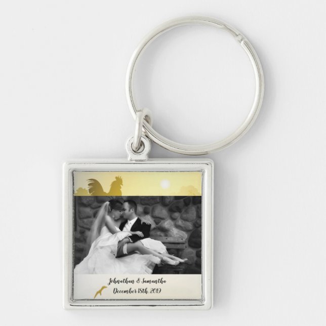 Personalised Photo Key Chain Sunny Morning Farm Co (Front)