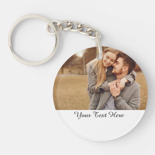 Personalised Photo Keychain, Personalised Keychain (Front)