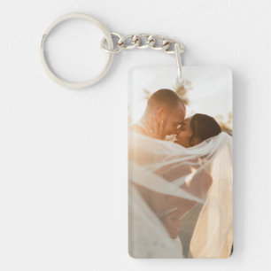 Personalised Photo Keychain with Custom Message