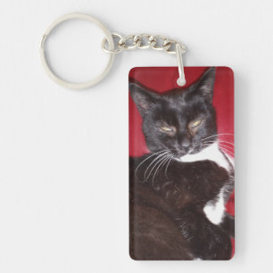 Personalised photo keyrings with lost finder 