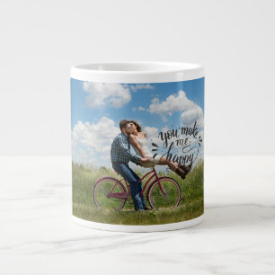 Personalised photo large coffee mug