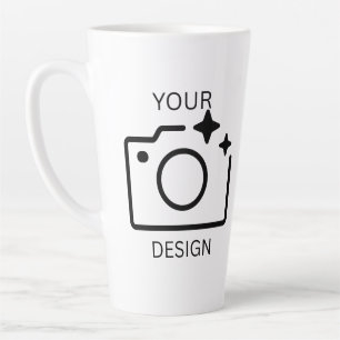 Personalised Photo Logo Birthday Gift Business  Latte Mug