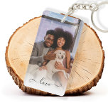 Personalised Photo Love Text Key Ring<br><div class="desc">Make a Personalised Photo keepsake keychain from Ricaso - add your own photographs  - photo keepsake gifts are a perfect gift idea for yourself or a loved one. the word LOVE is on the front and back and you can add two photos</div>