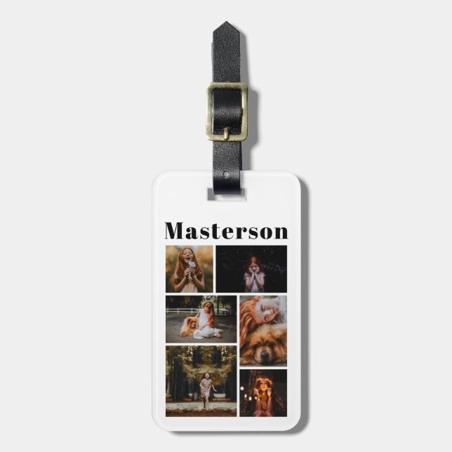 Personalised Photo Luggage Tag (Front Vertical)