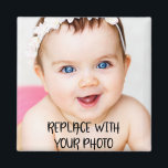 Personalised Photo Magnet<br><div class="desc">Custom create a one of a kind magnet.. upload your own photo to this  magnet  - fridge magnets from Ricaso</div>