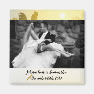 Personalised Photo Magnet Sunny Morning Farm Count